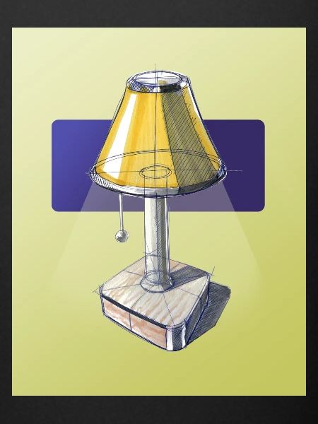 Lampe de design industriel
