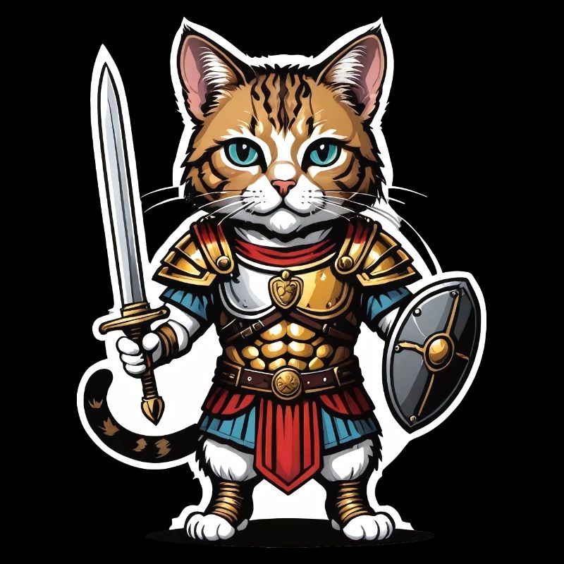 Chat Guerrier Romain Chat Cadeau