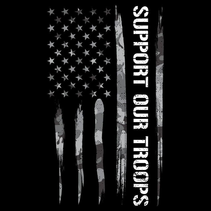 Support Our Troops - American Flag