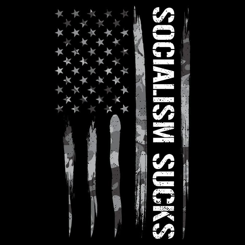 Le socialisme est nul - Drapeau américain