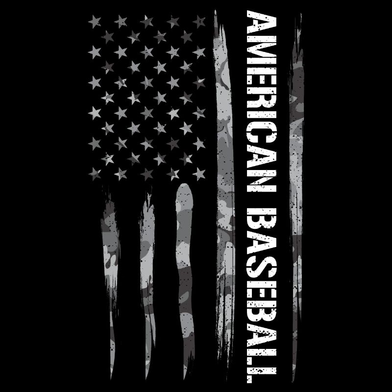 American Baseball - American Flag