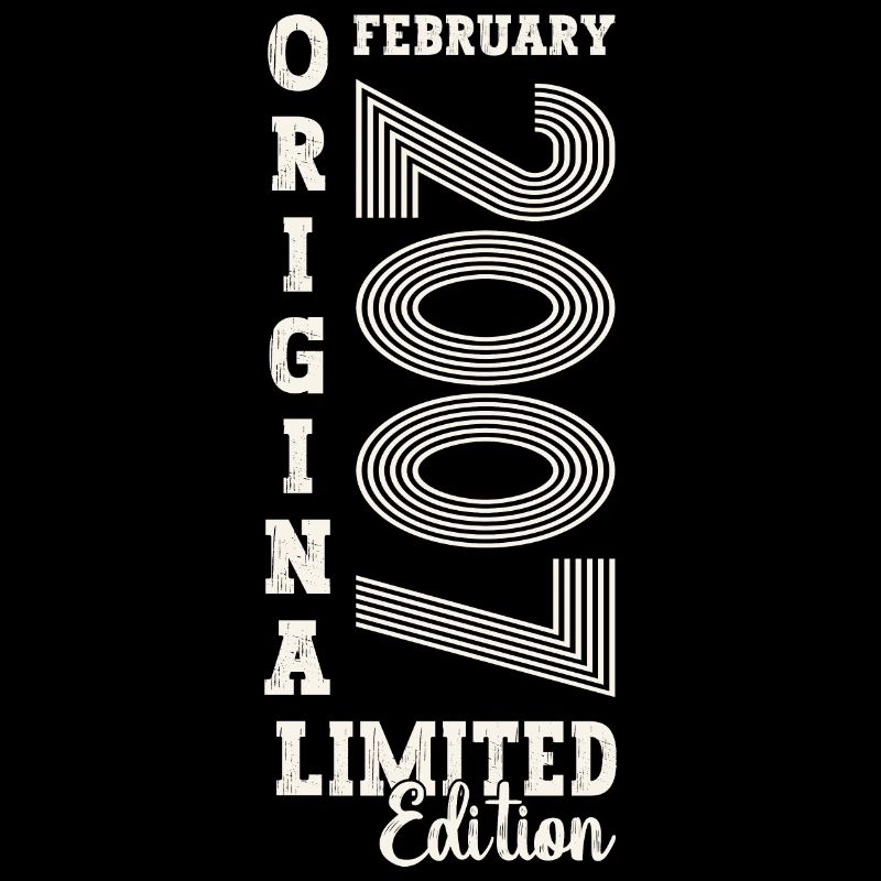 February vintage 2007 16th birthday gift man