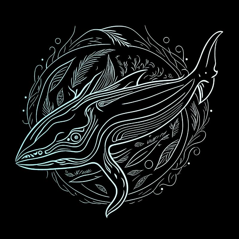 Abstract whale