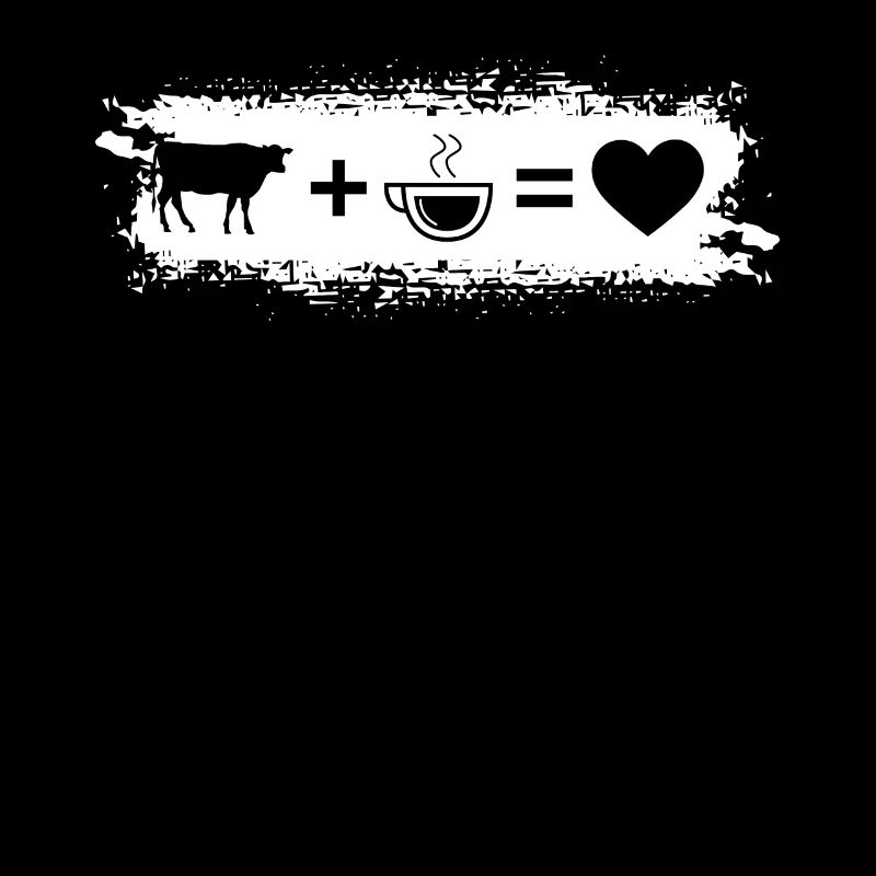 Grunge Rectangle - Coeur - Café - Vache -