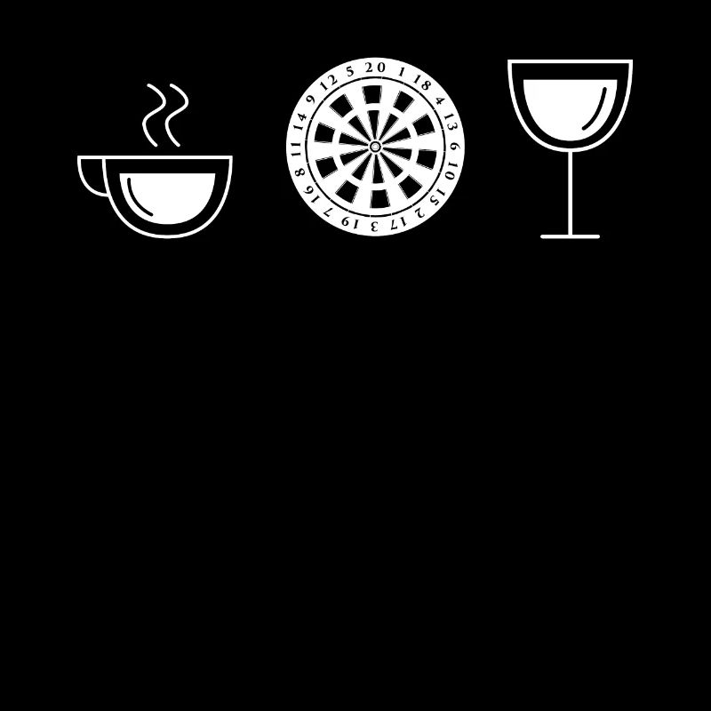 Wein - Kaffee - Dartscheibe