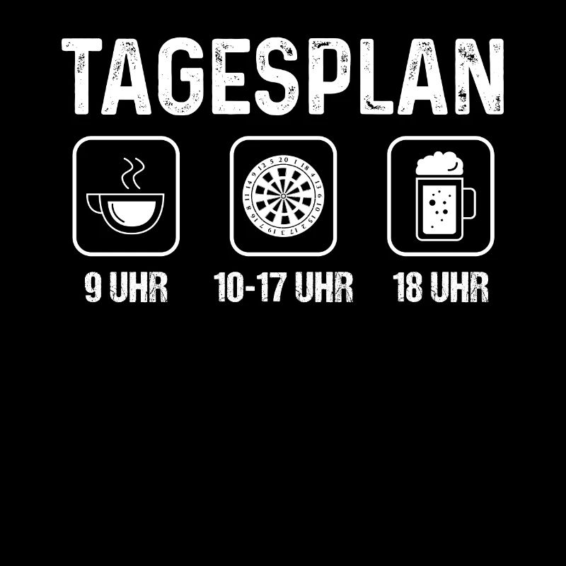 Tagesplan - Dartscheibe -