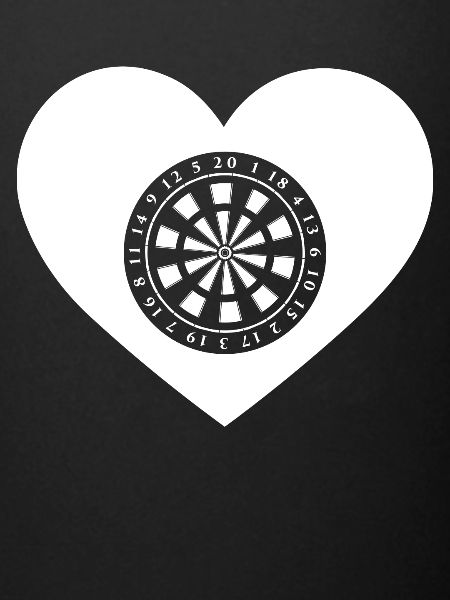 Heart shape - dartboard