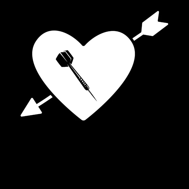 Herz mit Pfeil - Dart -