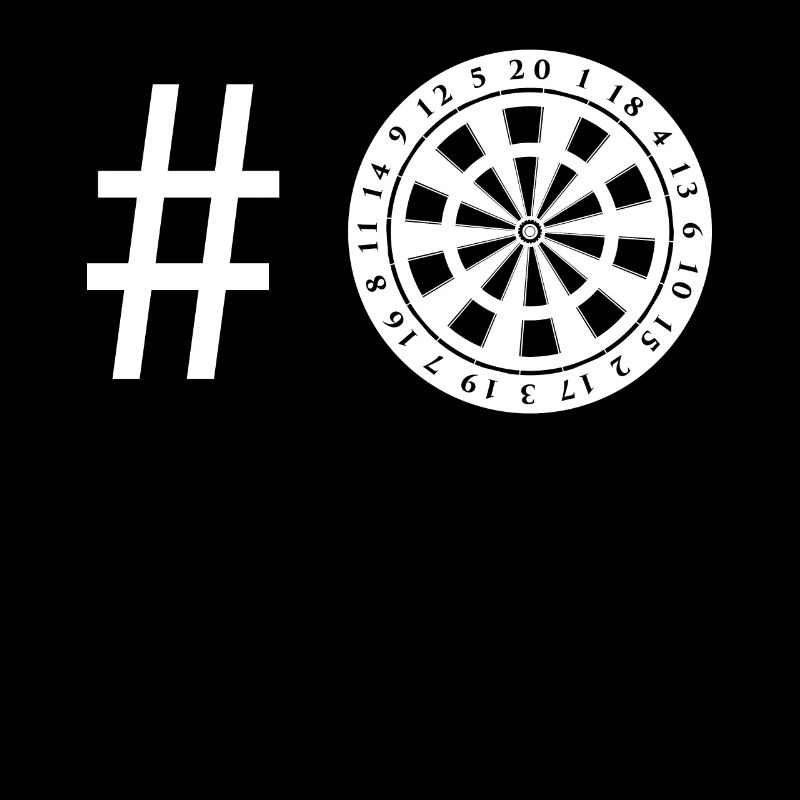 Hashtag - Dartscheibe -