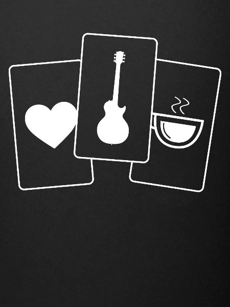 Heart - Coffee - Guitar -