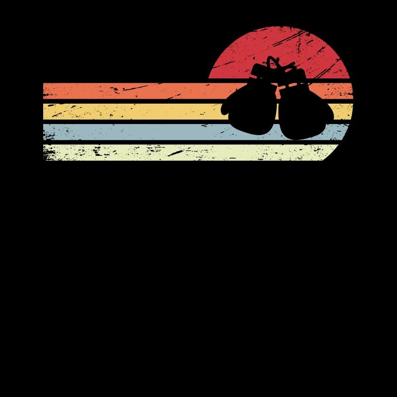 Sun et Retro Lines - Gants de boxe -