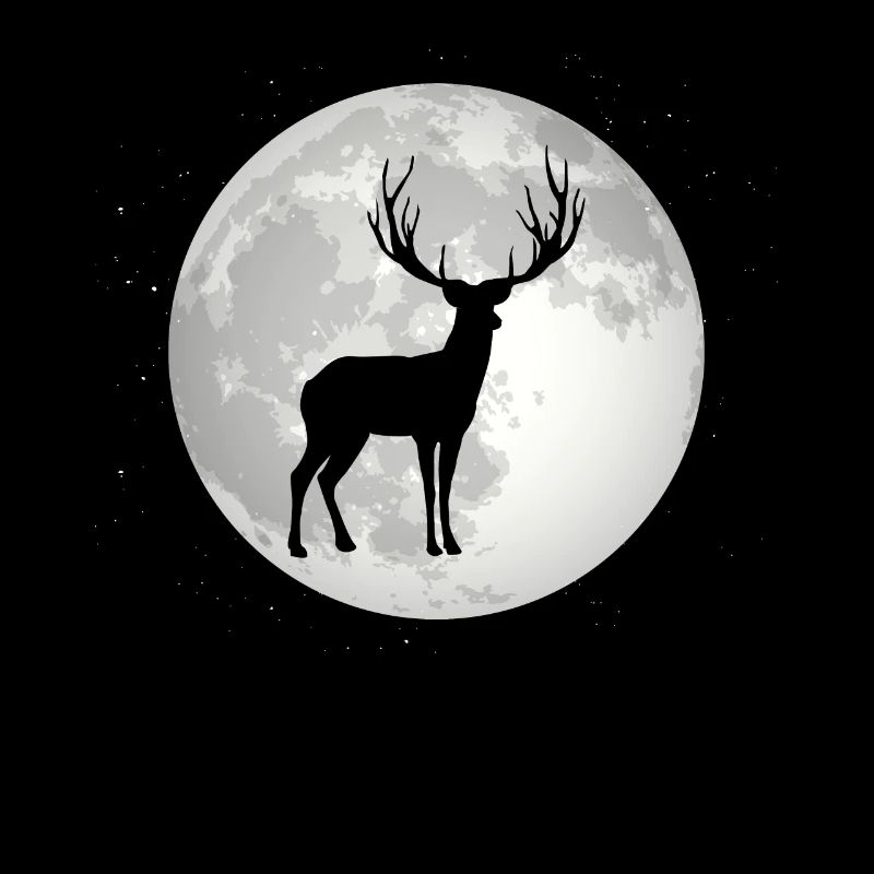 Full Moon - Deer -