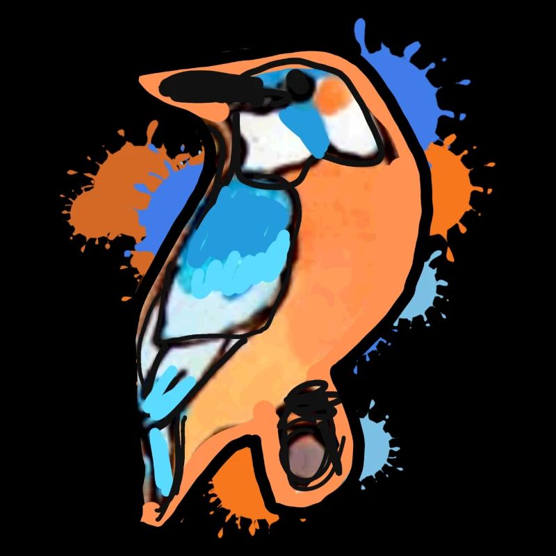 Eisvogel,Zeichnung,abstrakt,bunt,vogel,Graffiti
