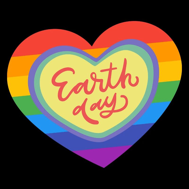 Go Planet It's Your Earth Day Rainbow