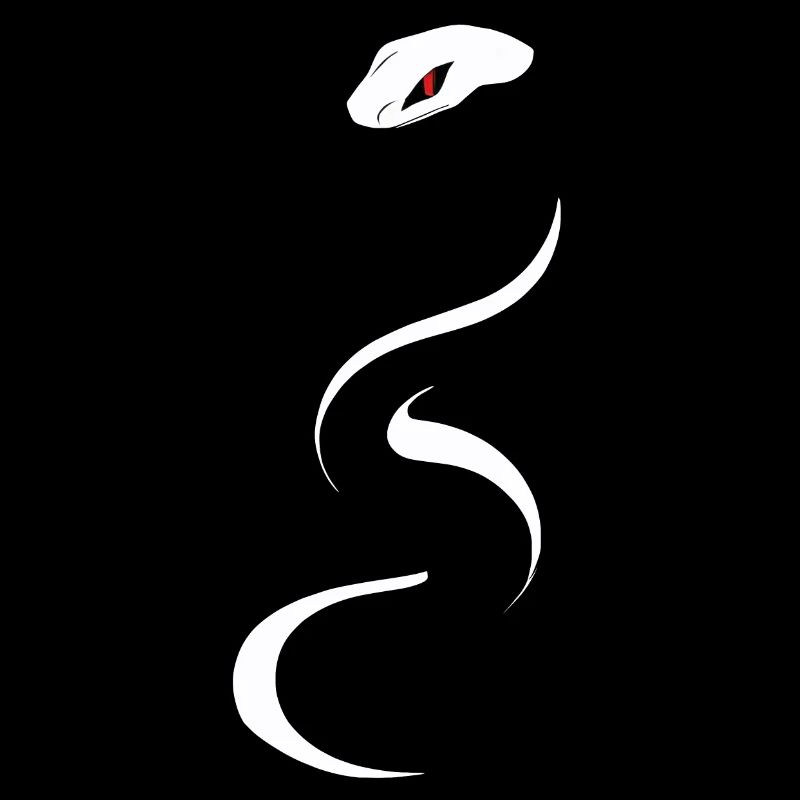 Icône de serpent blanc