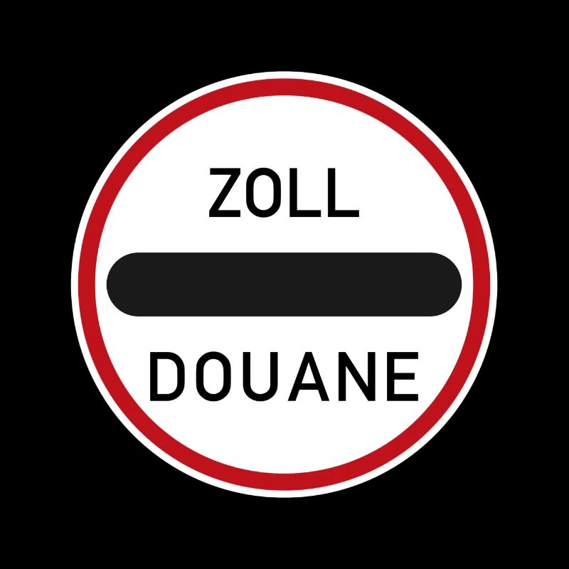 Panneau de signalisation pouces douane