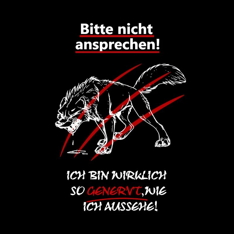 Bitte nicht ansprechen bin genervt