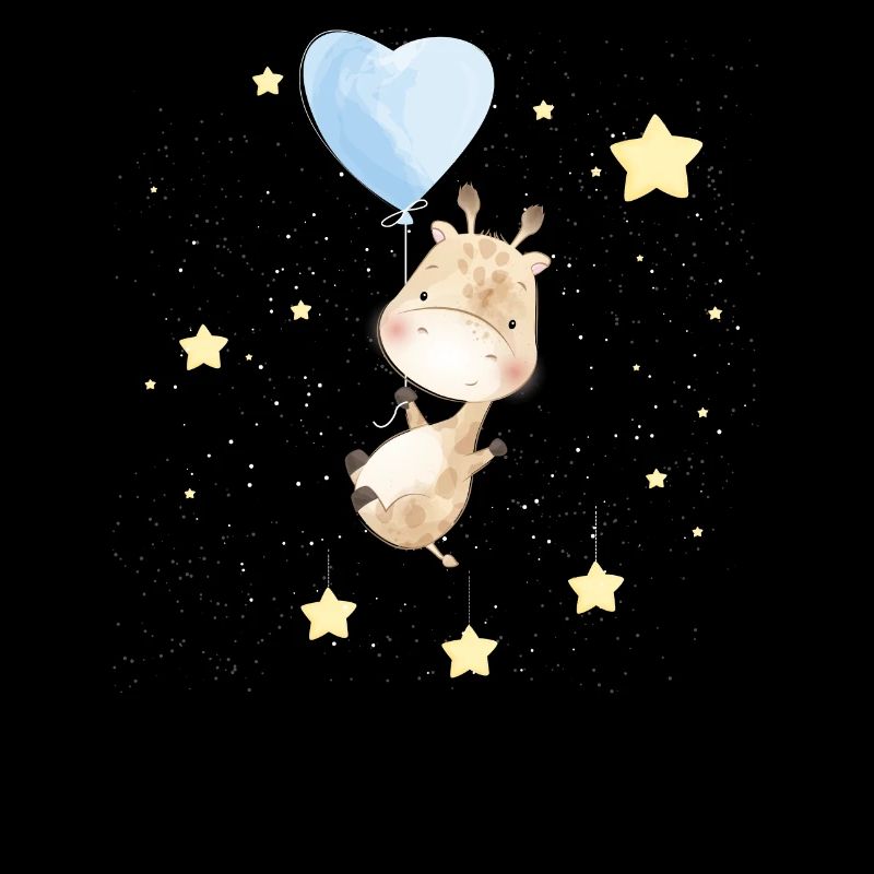 Adorable girafe dans l’espace