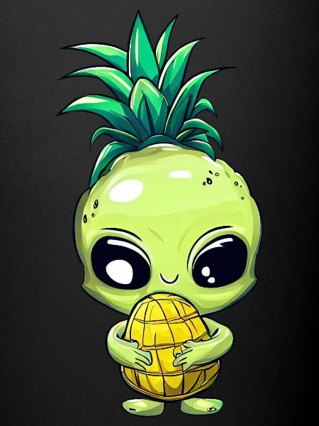 Alien aux poils d’ananas