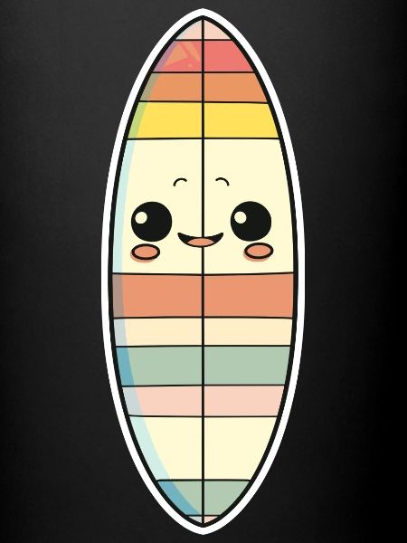 Surfboard Comic Style
