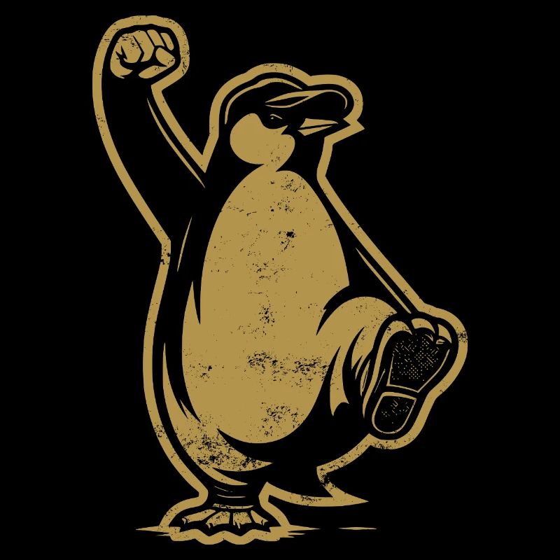 Resist Penguin Grunge Protest