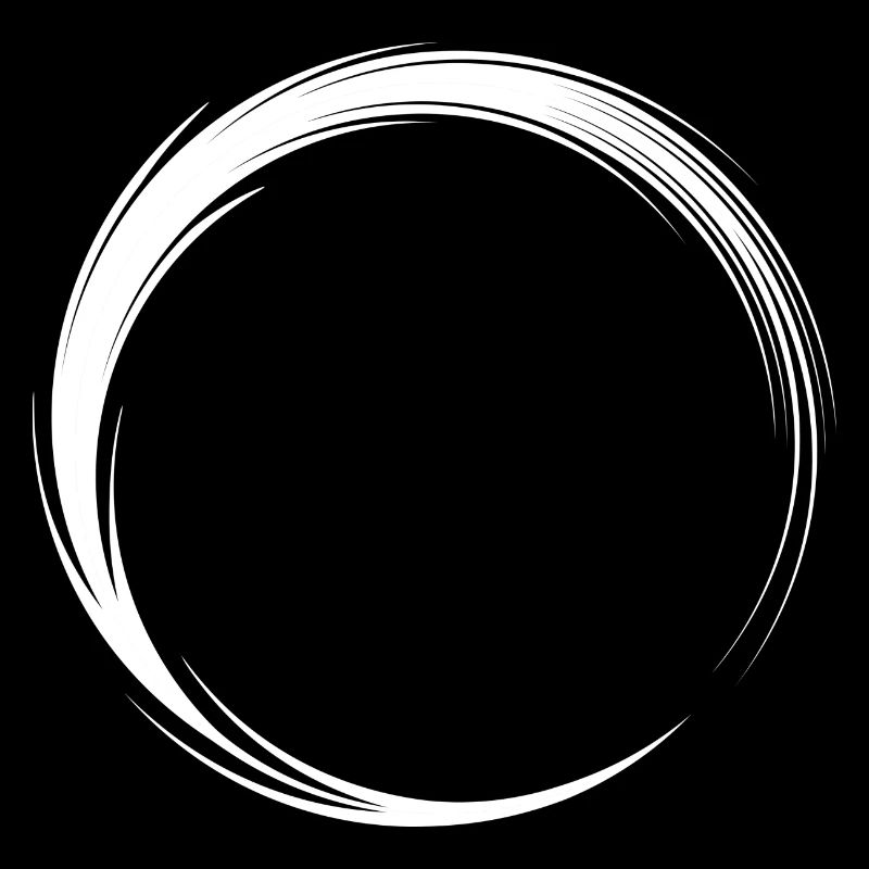 Variante de design d'icône cercle forme cercle Nouveau blanc