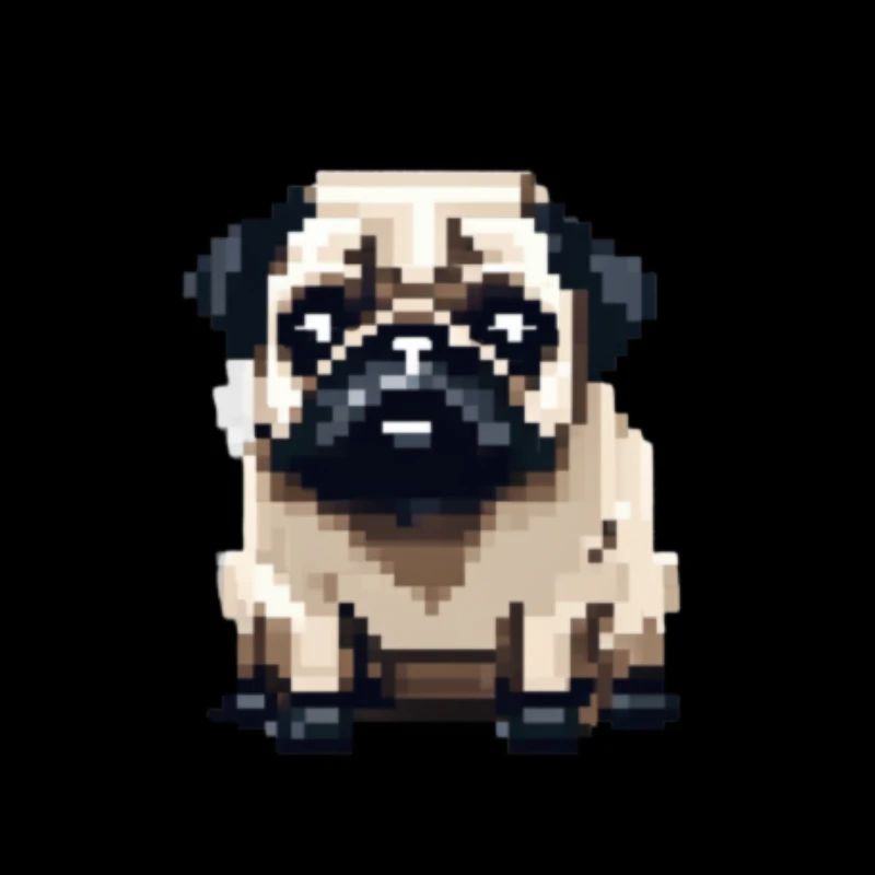 Pixelated Pug