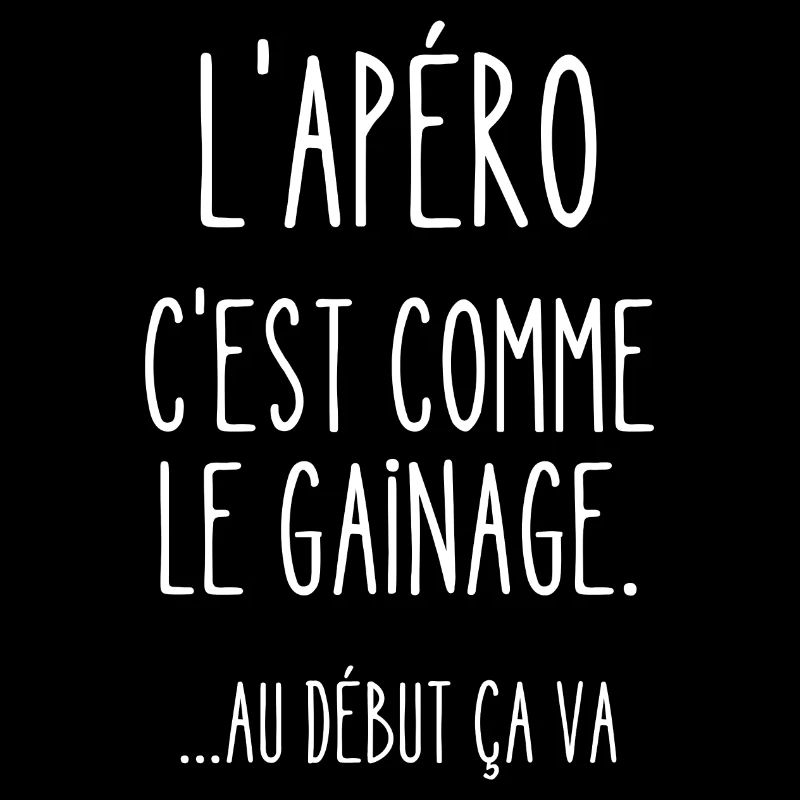 l'apéro c'est comme le gainage