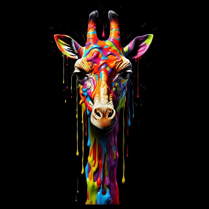 Girafe arc-en-ciel