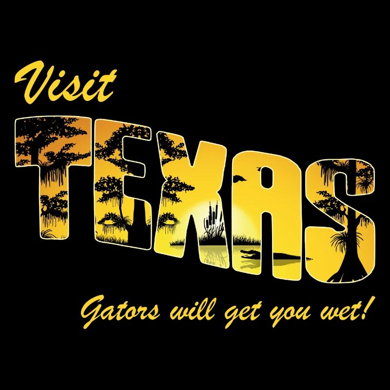 Chasseur d’alligators, Gators Get You Wet, Texas Gator
