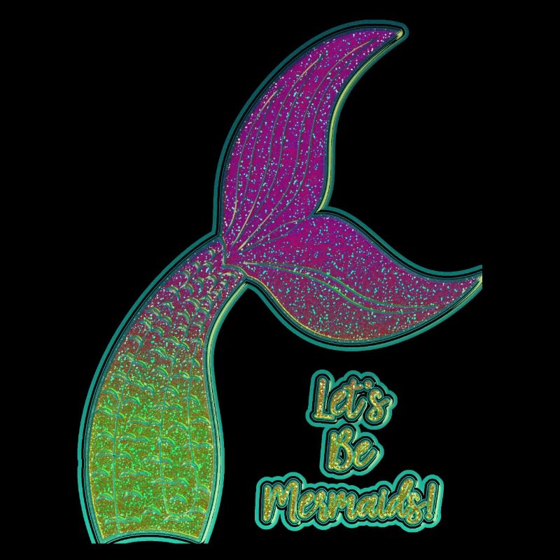 Nageoire de sirène colorée