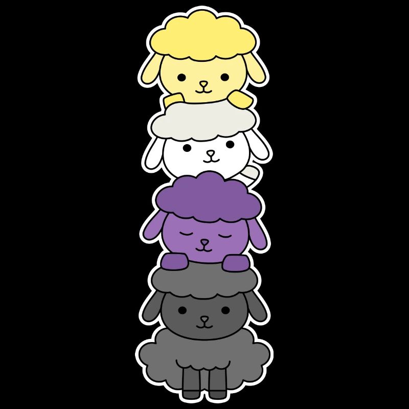 Non-binary flag sheep design for proud Enbys