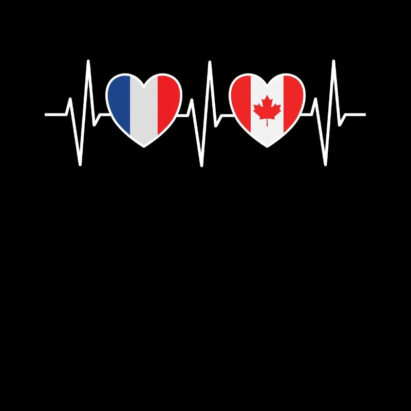 France and Canada Canadian flag flags
