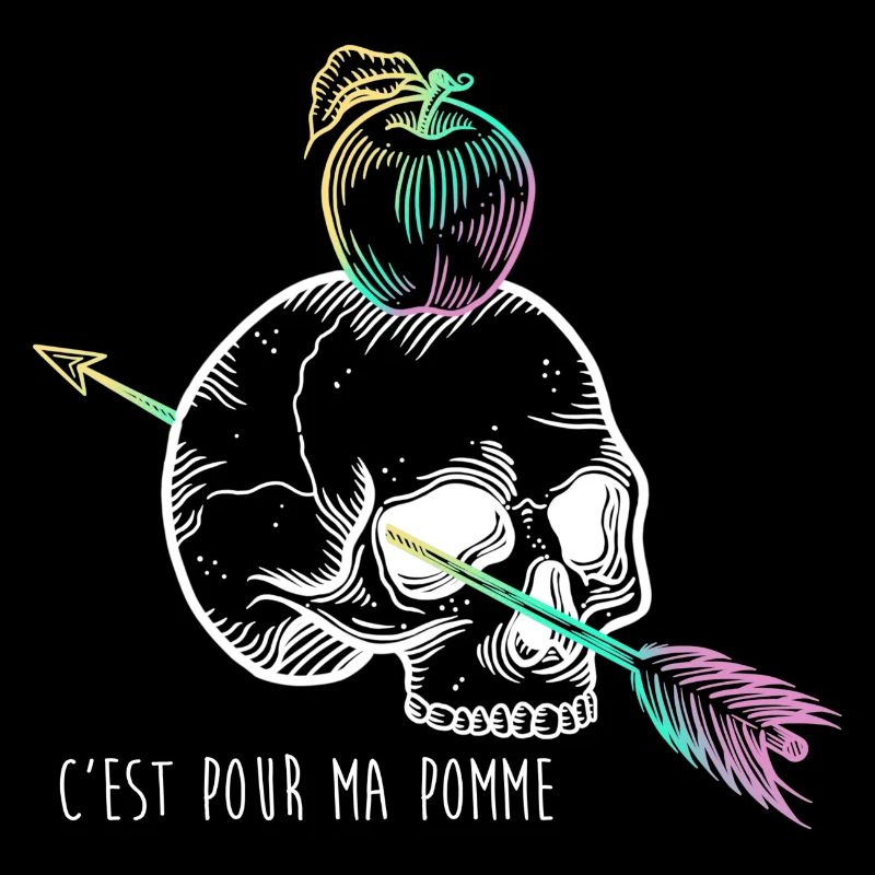 Skull Apple white