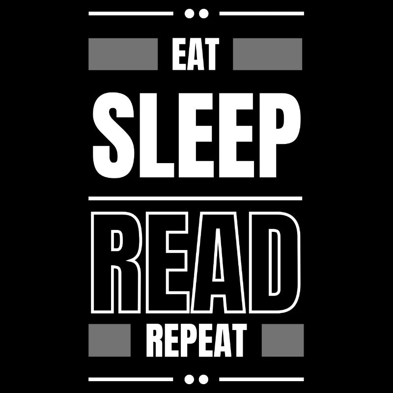 eat sleep read repeat gift idea read saying