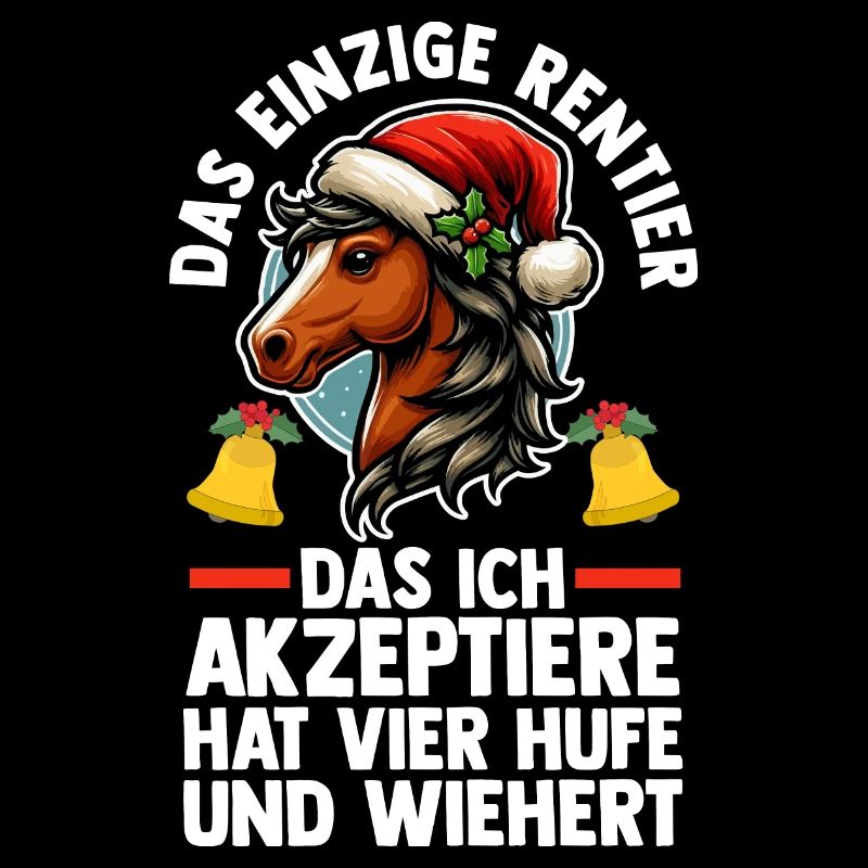 Weihnachtsmann Weihnachten Reiten Reiterin Pferde
