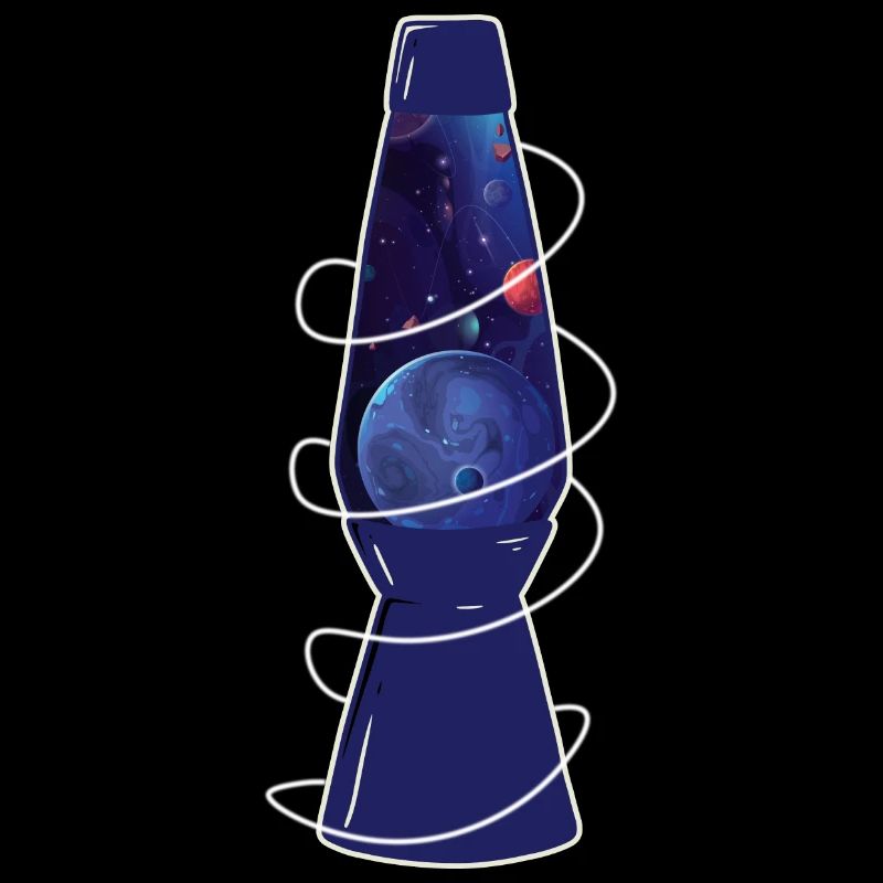 Retro Space Chic: Lava Lamp Planets