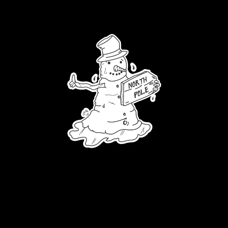 Trampender Schneemann