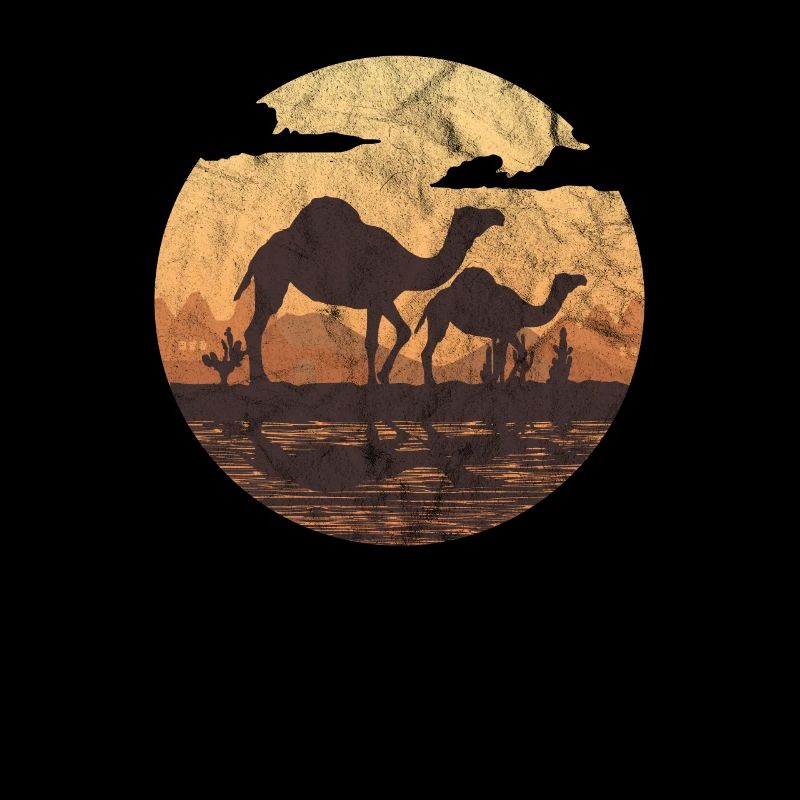 Désert Camel Sahara Cadeau Sunset Beduin