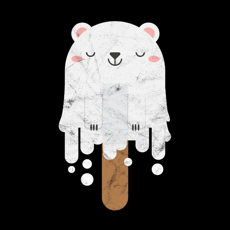 Eisbär Geschenk Eiscreme Polarbär Nordpol Sommer