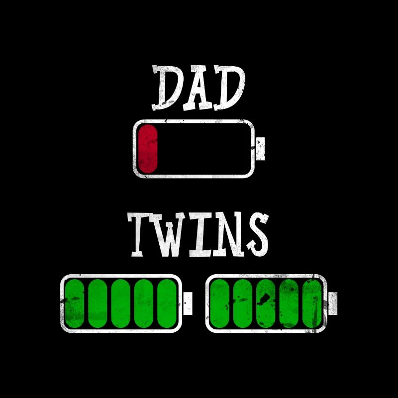 Dad Vater Zwilinge Twins Shirt Geschenk