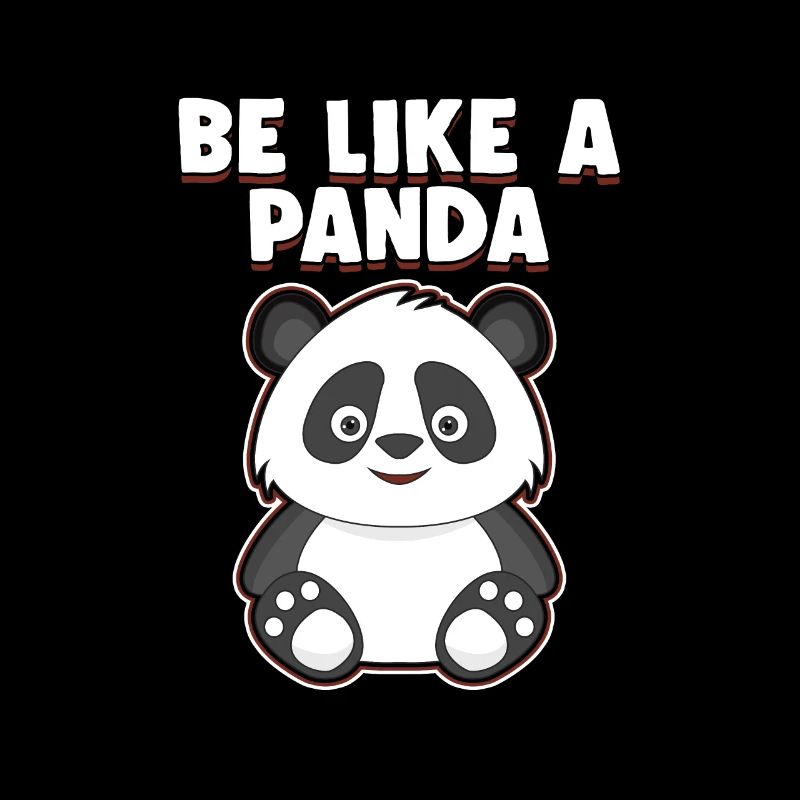 Sei wie ein Panda! Tier Geschenkidee
