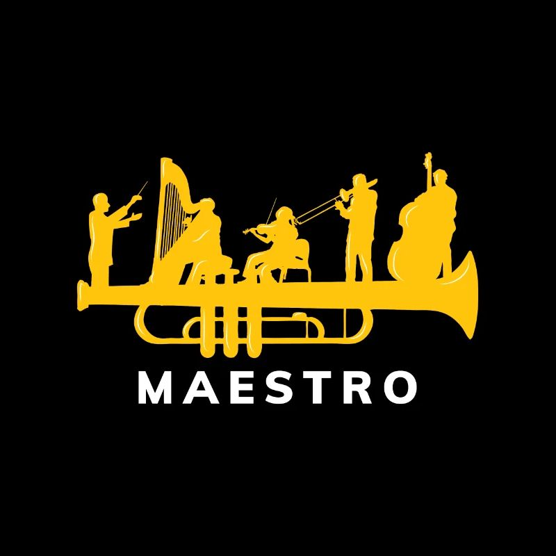 Maestro Orchester auf einer Trompete Geschenk