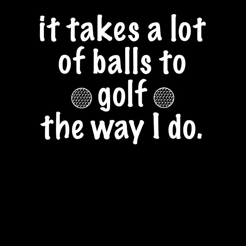 Drôle de golf dit - beaucoup de balles
