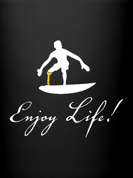 Surfer avec prothèse
