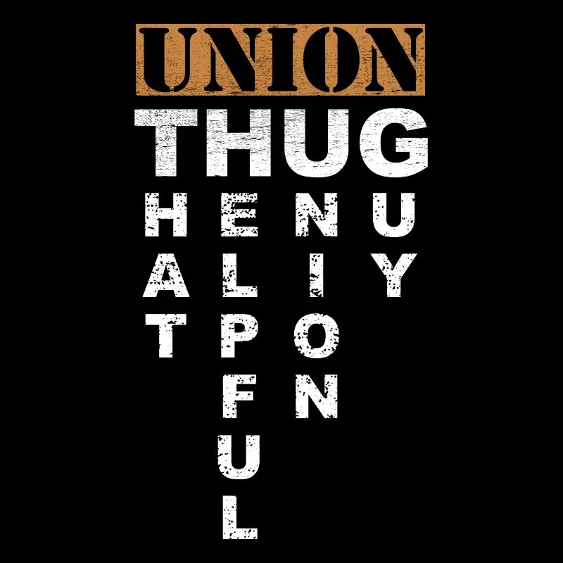 Union Thug Pro Labor Union Worker Protest Dark