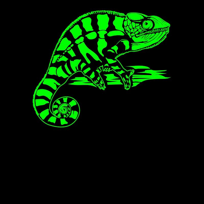 Caméléon vert