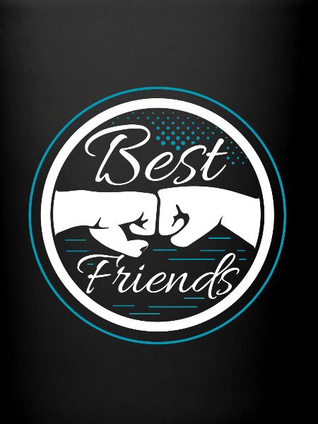 Beste Freunde Fäuste Badge