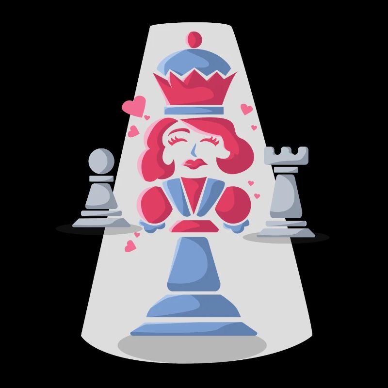 Chess queen lady chess player