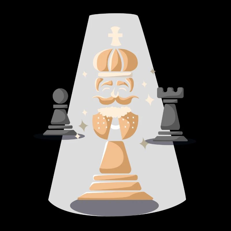 Roi d'échecs joueur d'échecs